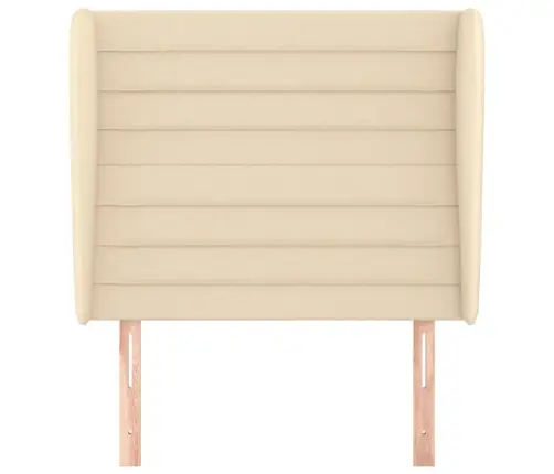 Galvūgalis Su Auselėmis, Kreminis, 93X23X118/128cm Audinys