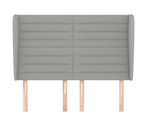 Galvūgalis Su Auselėmis, Pilkas, 147X23X118/128cm Audinys