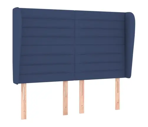 Galvgalis Ar Malām, 147X23X118/128 Cm, Zils Audums Vidaxl