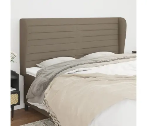 Voodipeats Servadega, Pruunikashall, 183X23X118/128 cm Kangas