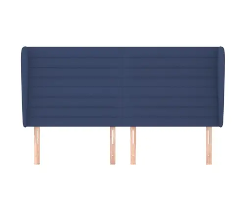 Voodipeats Servadega, Sinine, 203X23X118/128 cm Kangas