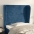 Galvgalis Ar Malām, 83X23X118/128 Cm, Tumši Zils Samts Vidaxl