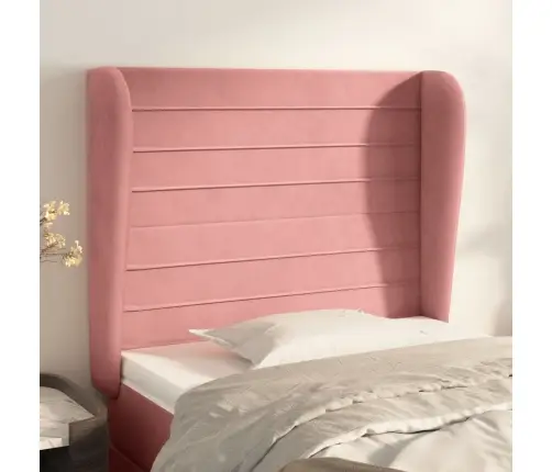 Voodipeats Servadega, Roosa, 83X23X118/88 cm Samet