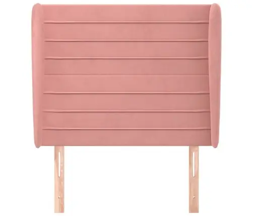 Galvūgalis Su Auselėmis, Rožinis, 93X23X118/128cm Aksomas