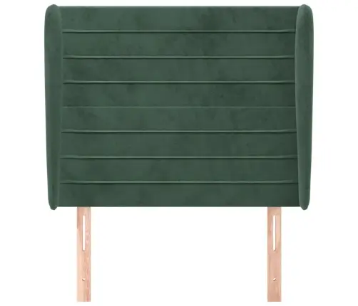 Galvūgalis Su Auselėmis, Tamsiai Žalia,103X23X118/128cmAksomas