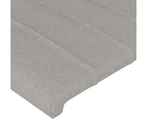 Galvgalis Ar Malām, 83X23X118/128 Cm, Gaiši Pelēks Audums Vidaxl