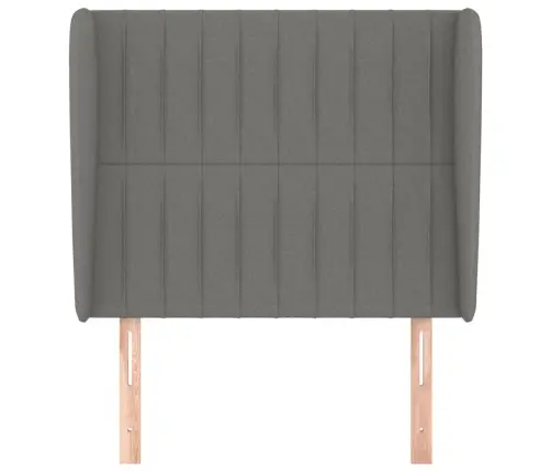 Galvgalis Ar Malām, 83X23X118/128 Cm, Tumši Pelēks Audums Vidaxl