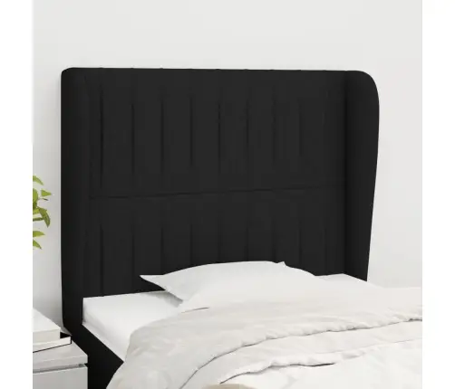 Voodipeats Servadega, Must, 83X23X118/88 cm Kangas