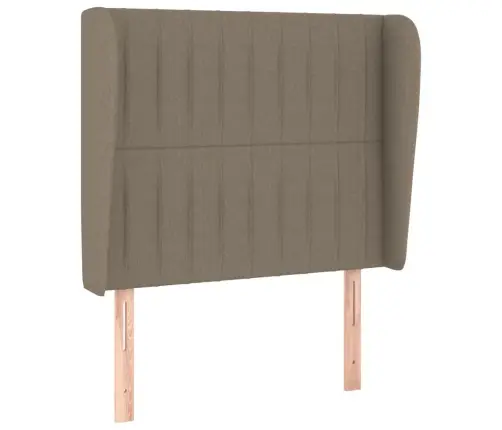 Galvgalis Ar Malām, 83X23X118/128 Cm, Pelēkbrūns Audums Vidaxl Galvgalis Ar Malām, 83X23X118/128 Cm, Pelēkbrūns Audums Vidaxl