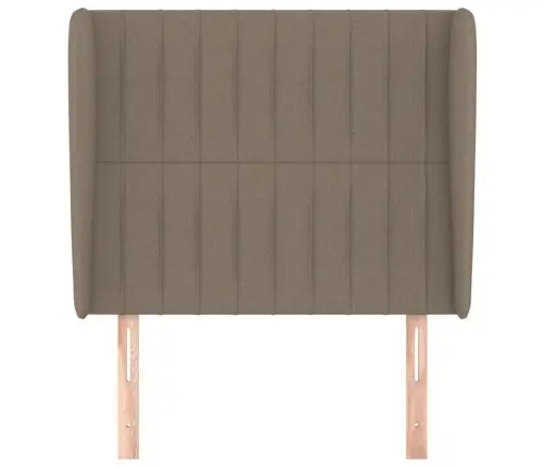 Galvgalis Ar Malām, 83X23X118/128 Cm, Pelēkbrūns Audums Vidaxl Galvgalis Ar Malām, 83X23X118/128 Cm, Pelēkbrūns Audums Vidaxl