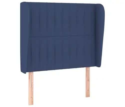 Galvgalis Ar Malām, 93X23X118/128 Cm, Zils Audums Vidaxl