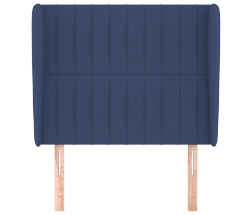 Galvgalis Ar Malām, 93X23X118/128 Cm, Zils Audums Vidaxl