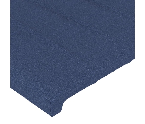 Galvgalis Ar Malām, 93X23X118/128 Cm, Zils Audums Vidaxl