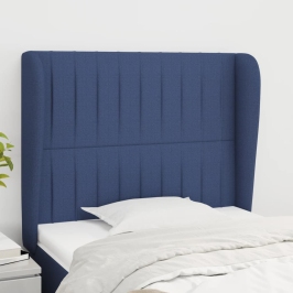 Galvgalis Ar Malām, 93X23X118/128 Cm, Zils Audums Vidaxl