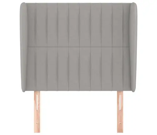 Galvgalis Ar Malām, 103X23X118/128 Cm, Gaiši Pelēks Audums Vidaxl