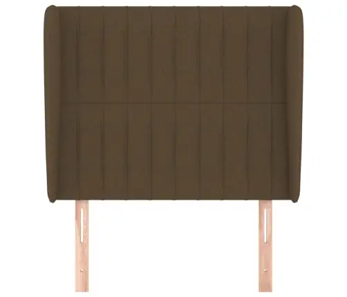 Galvgalis Ar Malām, 103X23X118/128 Cm, Tumši Brūns Audums Vidaxl