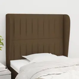 Galvgalis Ar Malām, 103X23X118/128 Cm, Tumši Brūns Audums Vidaxl
