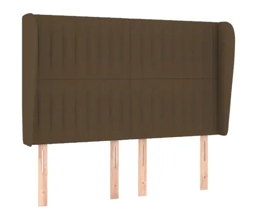 Voodipeats Servadega, Tumepruun, 147X23X118/128 cm Kangas