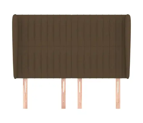 Voodipeats Servadega, Tumepruun, 147X23X118/128 cm Kangas