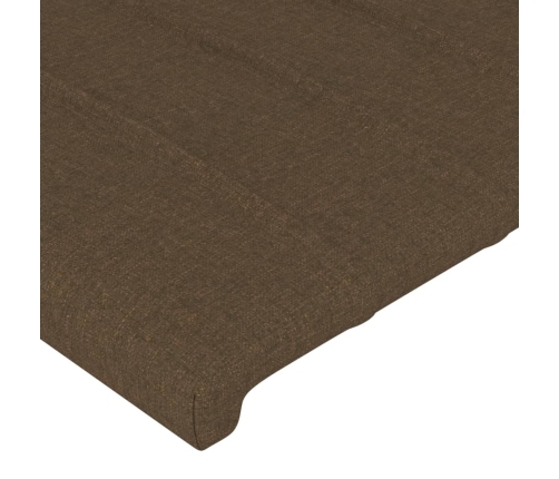 Voodipeats Servadega, Tumepruun, 203X23X118/128 cm Kangas