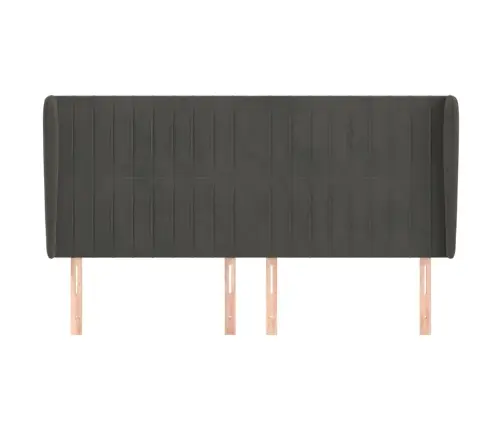 Voodipeats Servadega, Tumehall, 183X23X118/128 cm Samet