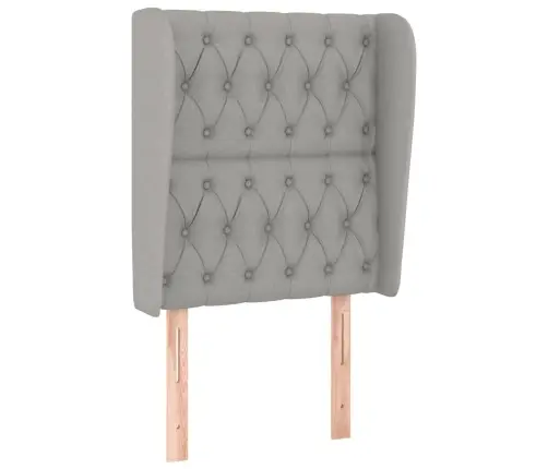 Galvūgalis Su Auselėmis, Pilkas, 83X23X118/128cm Audinys