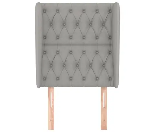 Galvūgalis Su Auselėmis, Pilkas, 83X23X118/128cm Audinys