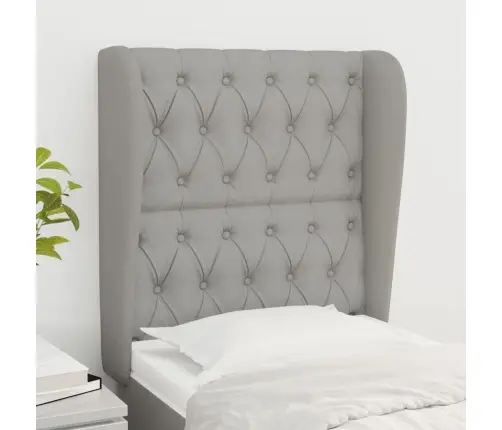 Galvūgalis Su Auselėmis, Pilkas, 83X23X118/128cm Audinys