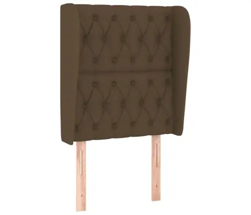 Galvgalis Ar Malām, 83X23X118/128 Cm, Tumši Brūns Audums Vidaxl