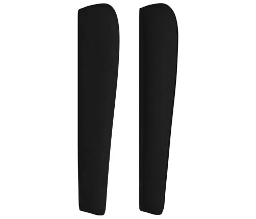 Galvgalis Ar Malām, 93X23X118/128 Cm, Melns Audums Vidaxl