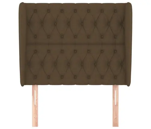 Galvūgalis Su Auselėmis, Rudas, 93X23X118/128cm Audinys