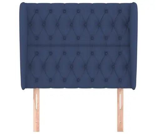 Galvgalis Ar Malām, 93X23X118/128 Cm, Zils Audums Vidaxl