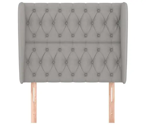 Galvūgalis Su Auselėmis, Pilkas, 103X23X118/128cm Audinys