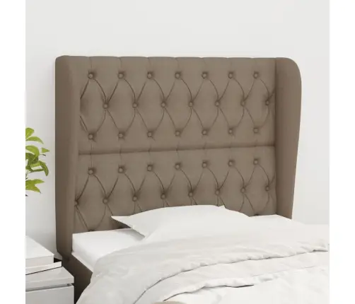 Galvūgalis Su Auselėmis, Taupe, 103X23X118/128cm Audinys