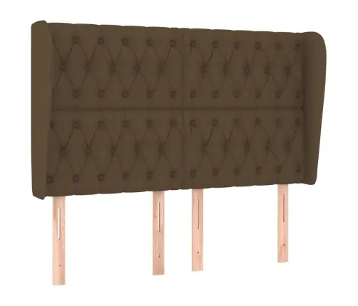 Voodipeats Servadega, Tumepruun, 147X23X118/128 cm Kangas