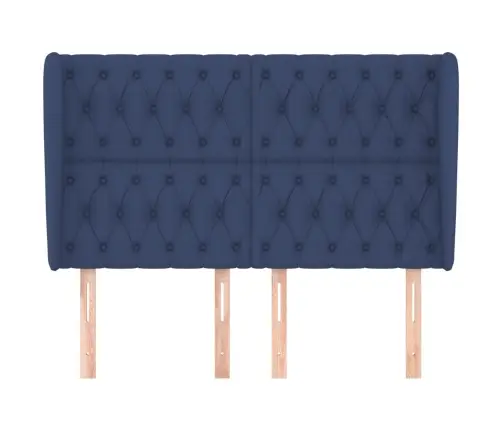 Galvgalis Ar Malām, 163X23X118/128 Cm, Zils Audums Vidaxl