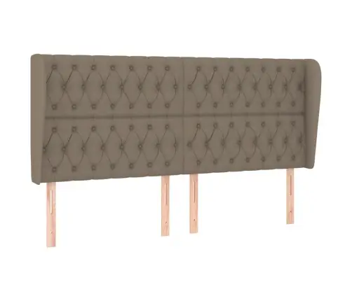 Galvūgalis Su Auselėmis, Taupe, 203X23X118/128cm Audinys