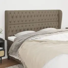 Galvūgalis Su Auselėmis, Taupe, 203X23X118/128cm Audinys