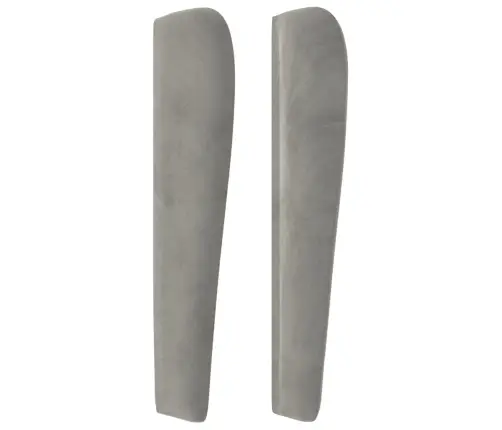 Galvgalis Ar Malām, 93X23X118/128 Cm, Gaiši Pelēks Samts Vidaxl