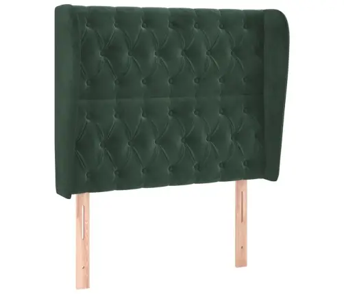 Galvgalis Ar Malām, Tumši Zaļš Samts, 93X23X118/128 Cm Vidaxl Galvgalis Ar Malām, Tumši Zaļš Samts, 93X23X118/128 Cm Vidaxl