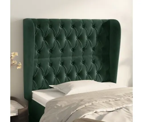 Galvgalis Ar Malām, Tumši Zaļš Samts, 93X23X118/128 Cm Vidaxl Galvgalis Ar Malām, Tumši Zaļš Samts, 93X23X118/128 Cm Vidaxl