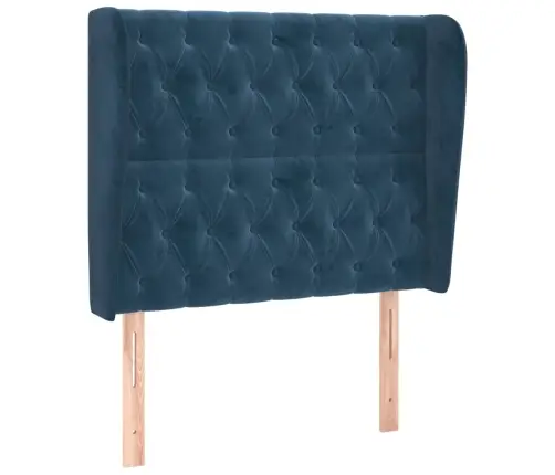 Galvūgalis Su Auselėmis, Tamsiai Mėlyna,93X23X118/128cmAksomas