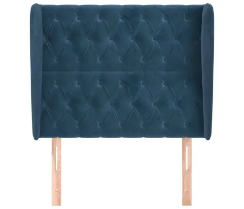 Galvūgalis Su Auselėmis, Tamsiai Mėlyna,93X23X118/128cmAksomas