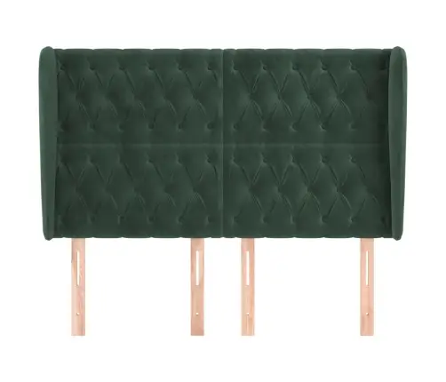 Voodipeats Servadega, Tumeroheline, 147X23X118/128 cm Samet