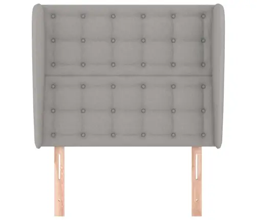 Galvgalis Ar Malām, 83X23X118/128 Cm, Gaiši Pelēks Audums Vidaxl