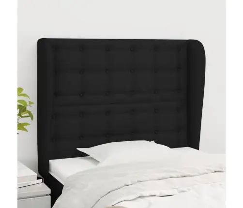 Voodipeats Servadega, Must, 83X23X118/88 cm Kangas