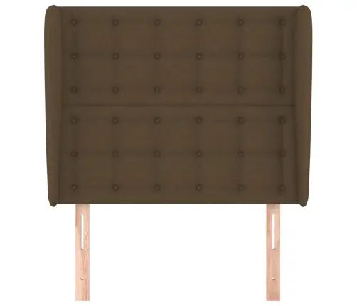 Galvūgalis Su Auselėmis, Rudas, 83X23X118/128cm Audinys