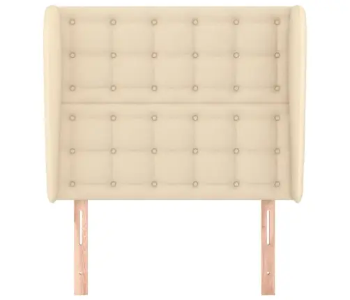 Galvūgalis Su Auselėmis, Kreminis, 83X23X118/128cm Audinys