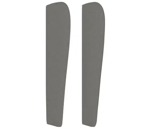 Galvgalis Ar Malām, 93X23X118/128 Cm, Tumši Pelēks Audums Vidaxl