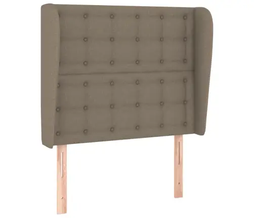 Galvgalis Ar Malām, 93X23X118/128 Cm, Pelēkbrūns Audums Vidaxl